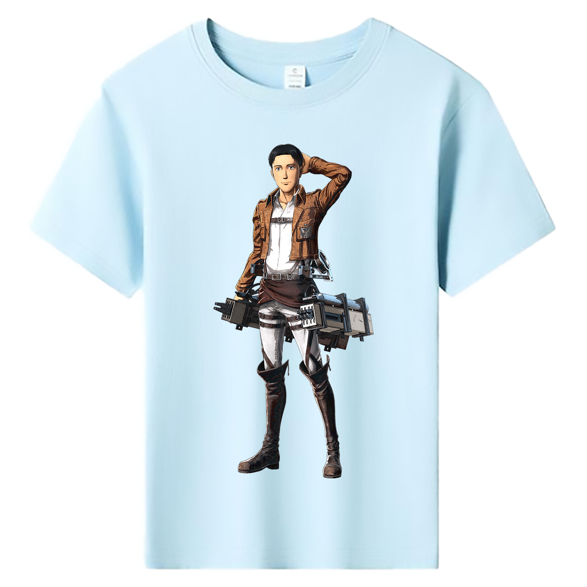 （画像用） 進撃の巨人 Attack on Titan 綿100％キッズTシャツ（フロントプリント）